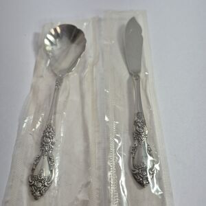 WORDSWORTH Oneida USA OCQ Glossy Stainless Steel Butter Knife Spoon Flatware